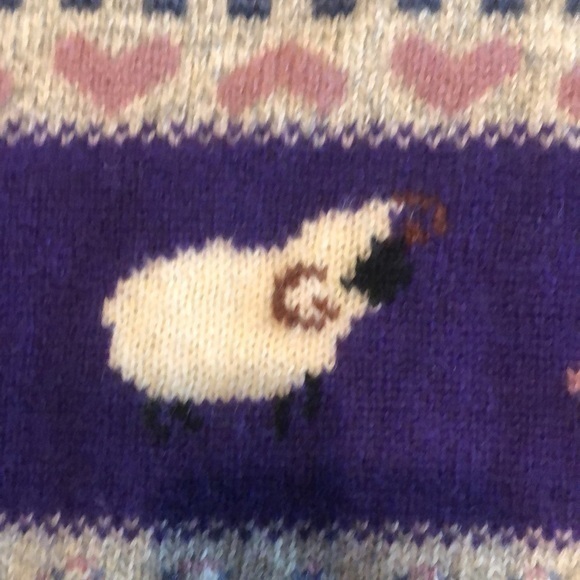 Vintage woolrich sampler sweater sheep F5‎ - Picture 2 of 8